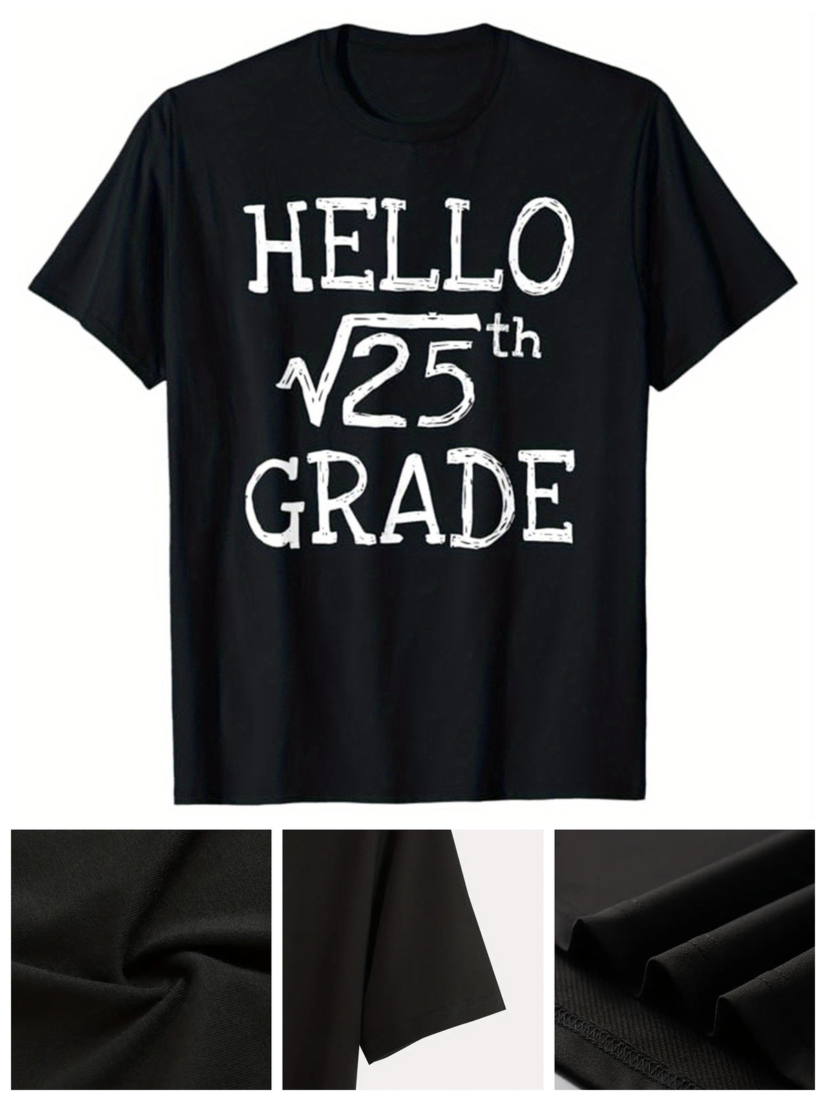 Math Print Men's Cotton Funny T-shirt, Graphic Tee Men's Outdoor Clothes, Men's Halloween Clothing, Casual Short Sleeve Crew Neck T-shirt, Tops For Men, Gift For Teacher