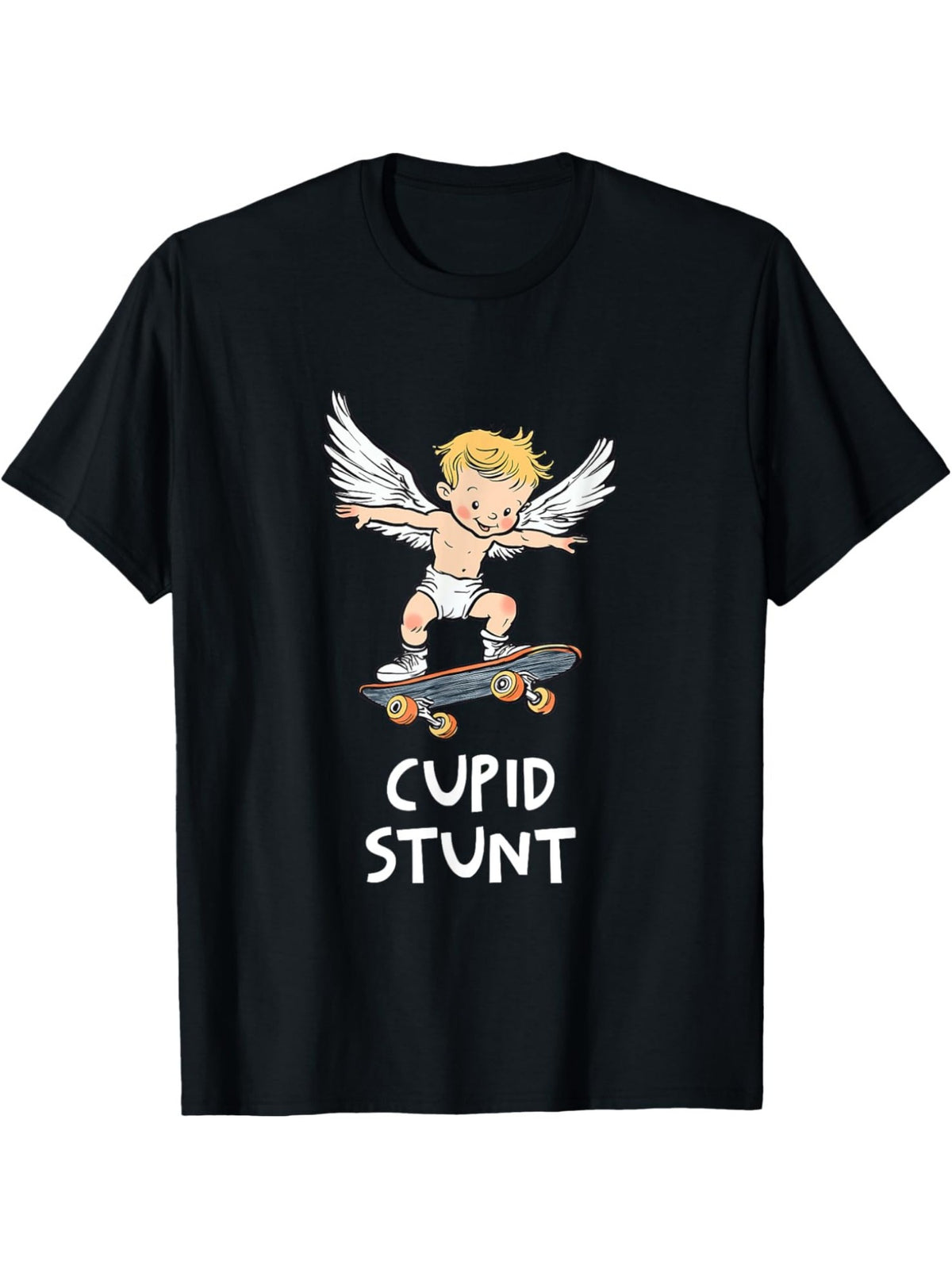 Cute Cupid Funny Valentine'S Day Quotes Retro Trendy Printed T-shirt, Men'S Casual and Comfortable T-shirt Summer, Men'S Short-sleeved Top for Everyday Activities Birthday Gift To Men