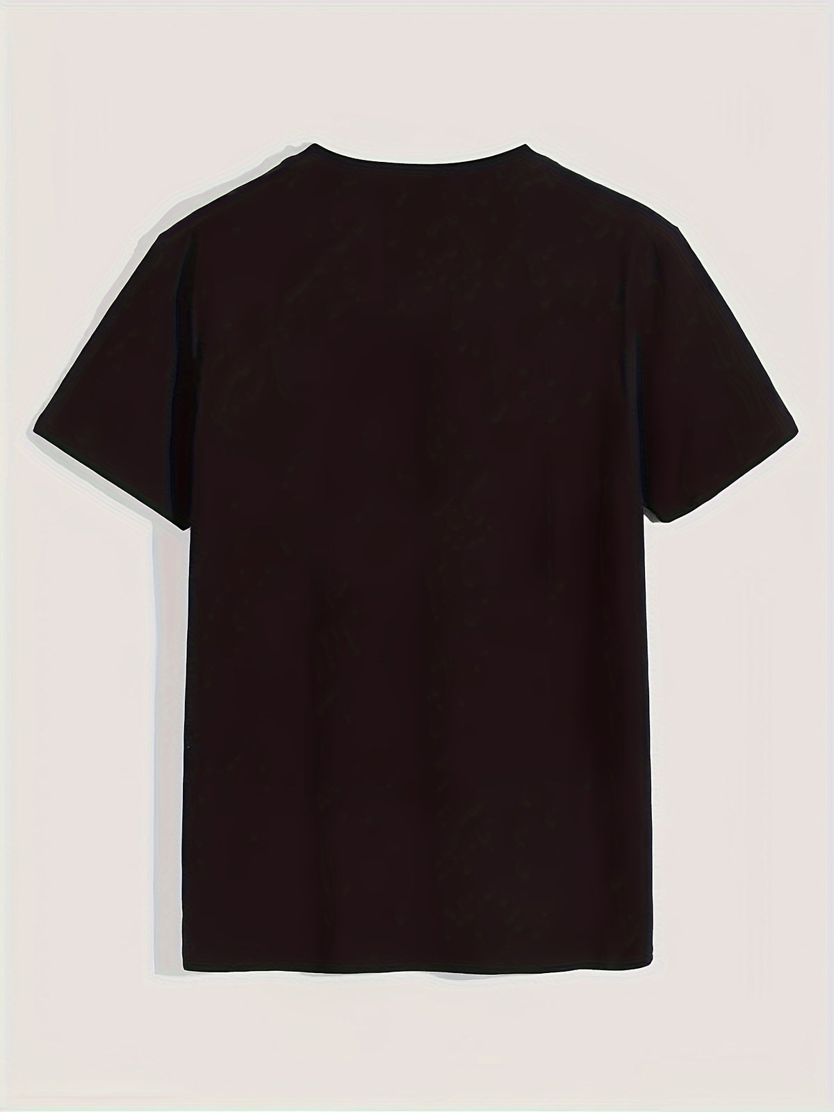 Plus Size Printed Men's Casual Crew-neck Loose and Breathable BOO SHEET T-shirt for Everyday Activities and Halloween Gifts