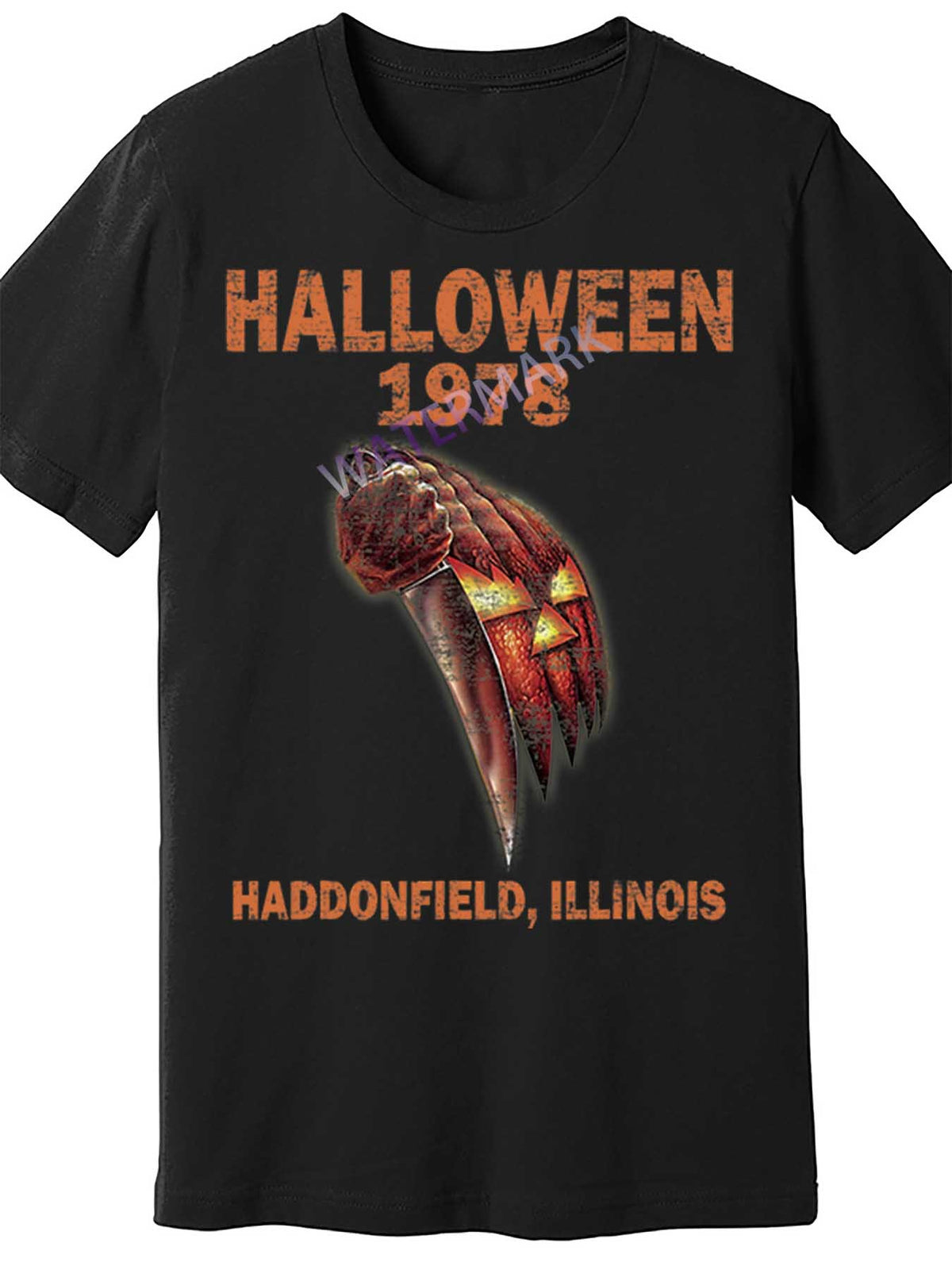 Halloween 1978 Holiday Spooky Gift Myers Pumpkin Haddonfield 51601 funny Men'S Short Sleeve T-shirt black TT4