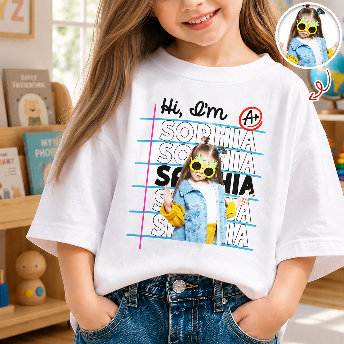 Custom Kid Photo Back To School Shirt - First Day Of School Outfit TH10 170271