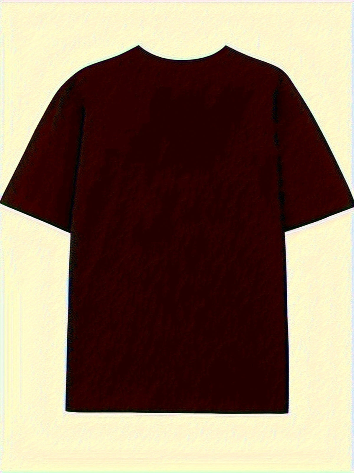 Men's Vintage Cowboy Kneeling Cross Print T-Shirt, 100% Cotton Crew Neck Short Sleeve Tee, Casual Summer Knit Fabric Top, Regular Fit - 180g