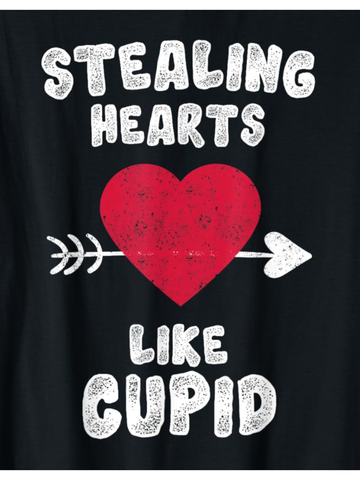 Stealing Hearts Like Cupid Funny Valentine'S Day Quotes Retro Trendy Printed T-shirt, Men'S Casual and Comfortable T-shirt Summer, Men'S Short-sleeved Top for Everyday Activities Birthday Gift Valentine'S Day Gift to Men