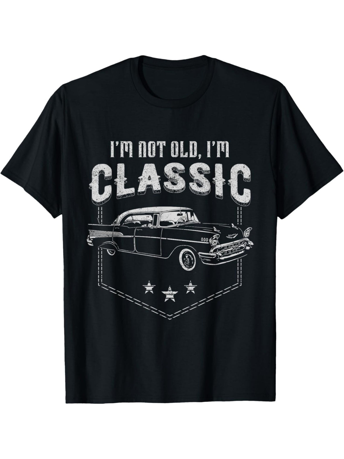 Classic & Comfy Men's Cotton T-Shirt - 'I'm Not Old, I'm Classic' Print | Perfect for Summer, Birthday & Valentine's Gift