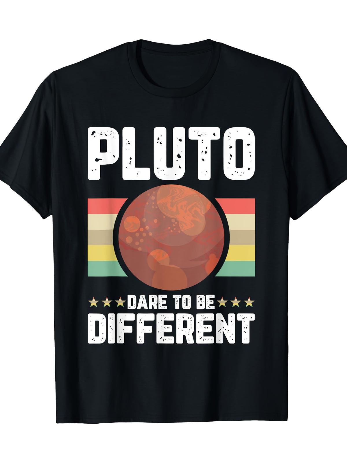 Pluto Planet Space Humor Retro Vintage Funny Science Gifts T-shirt 100% Cotton 180g