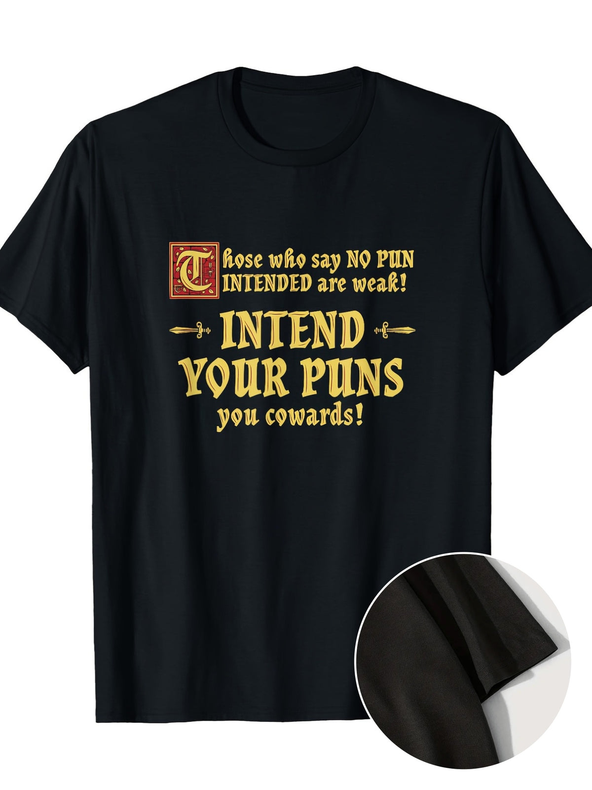 [Casual Summer Alphabetic Print T-Shirts] Mens Alphabetic Graphic Print Tees - Soft Crew Neck, Comfort Fit, Slight Stretch Knitted Fabric, Casual Summer T-Shirts for Adults, Plus Size
