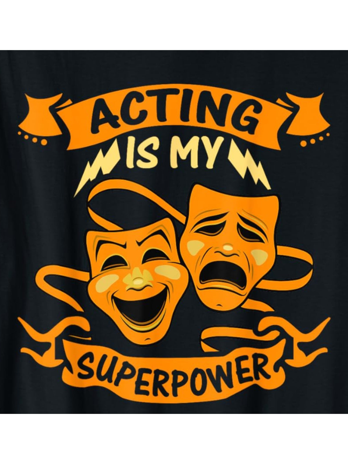 Acting Is My Superpower Funny Art Teacher Gift Retro Trendy Printed T-shirt, Men'S Casual and Comfortable T-shirt Summer, Men'S Short-sleeved Top for Everyday Activities Birthday Gift Valentine'S Day Gift to Men