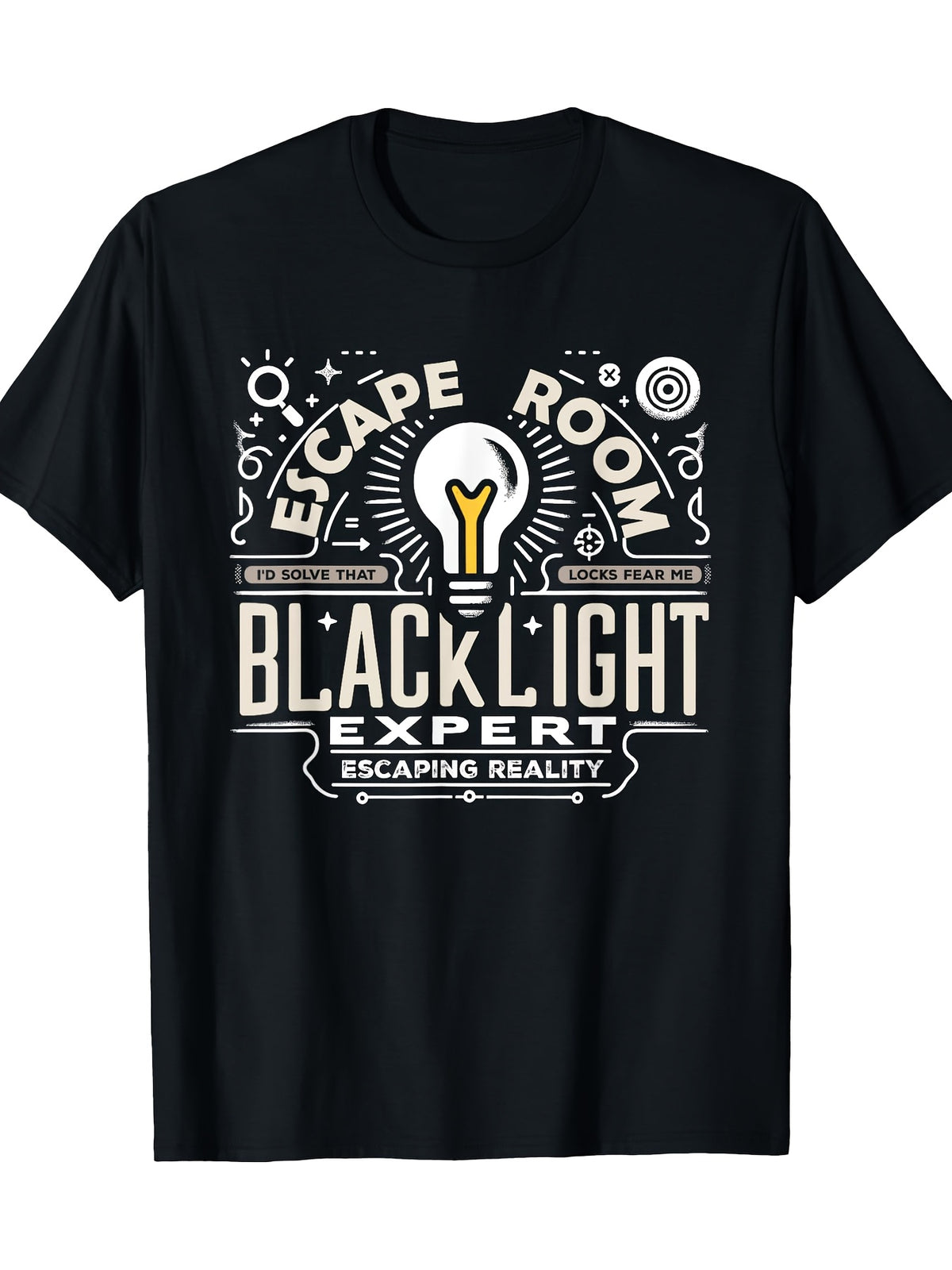 Escape Room Game Blacklight Expert Escaping Reality T-Shirt