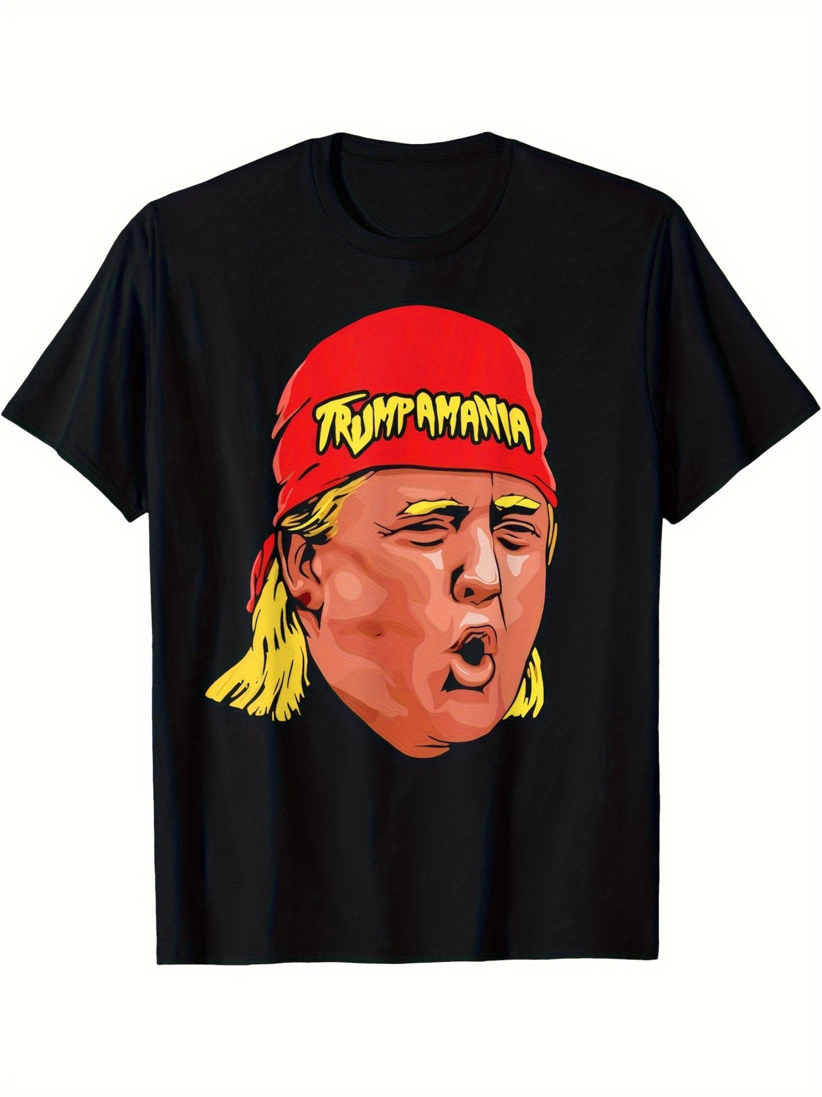 Men's Trump Vintage Cotton T-Shirt - Bold Graphic Print, Casual Crew-Neck, Soft & Comfortable, Ideal for Summer Outdoor Activities - Perfect Gift, 180g
