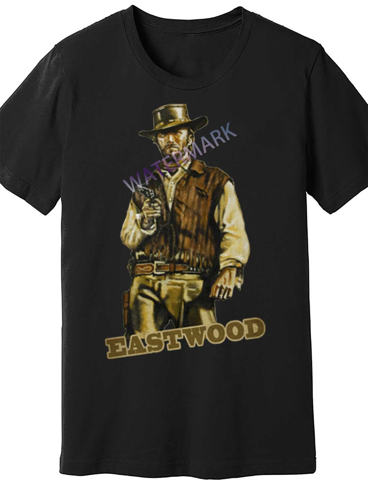 Clint eastwood - Clint Eastwood - T-Shirt 1436921 funny Men'S Short Sleeve T-shirt black PR