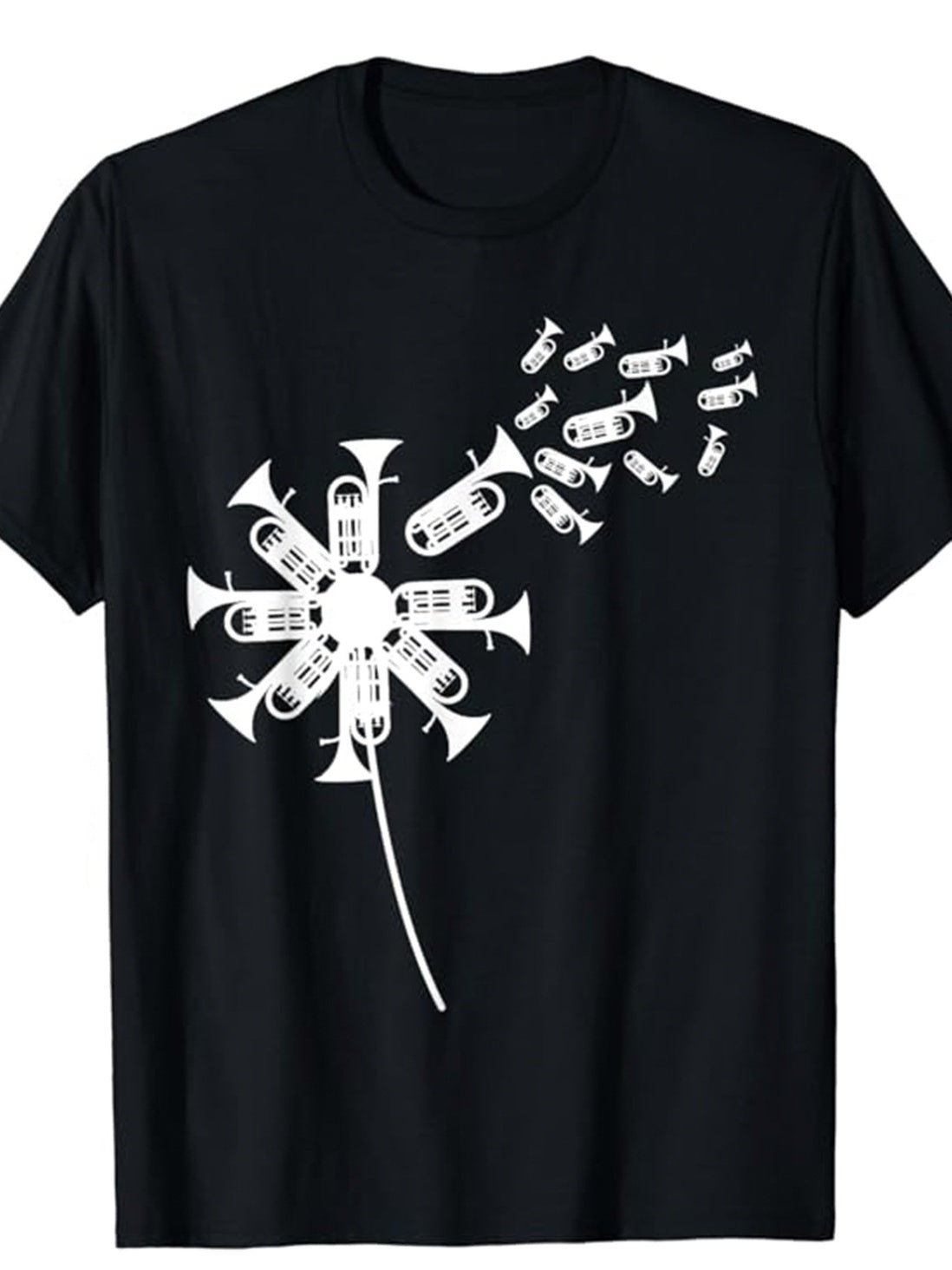 Men's Print Cotton Short-sleeve Pullover T-shirt