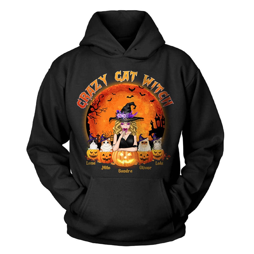 GeckoCustom Crazy Cat Witch Cat Shirt N304 HN590