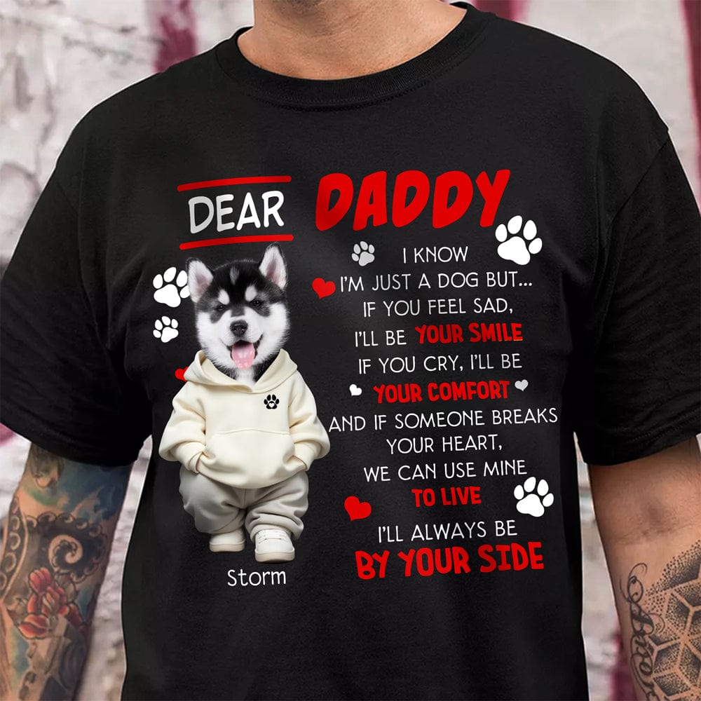 GeckoCustom Custom Face Photo I¡®ll Always Be By Your Side Dark Sweatshirt For Dog Lovers HO82 893480