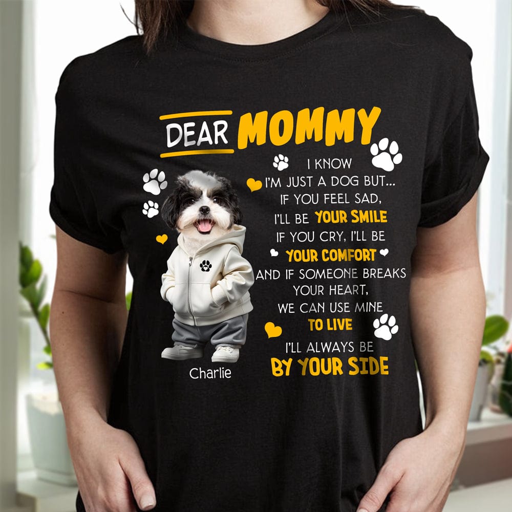 GeckoCustom Custom Face Photo I¡®ll Always Be By Your Side Dark Sweatshirt For Dog Lovers HO82 893480