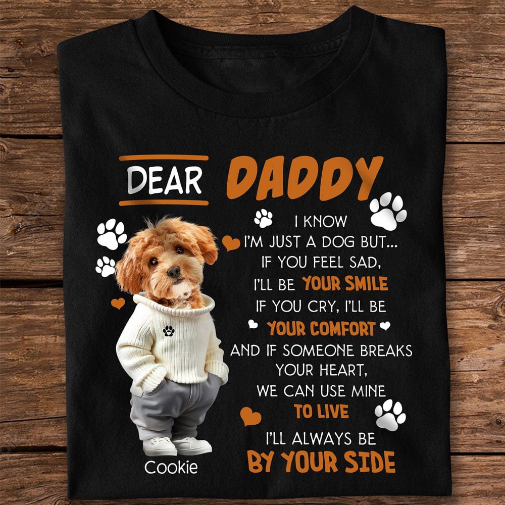 GeckoCustom Custom Face Photo I¡®ll Always Be By Your Side Dark Sweatshirt For Dog Lovers HO82 893480