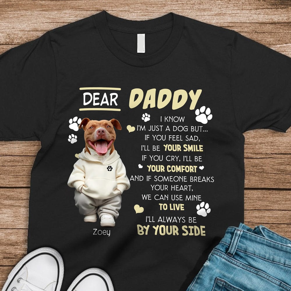 GeckoCustom Custom Face Photo I¡®ll Always Be By Your Side Dark Sweatshirt For Dog Lovers HO82 893480