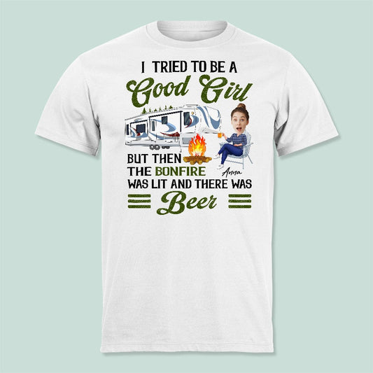 GeckoCustom Custom Photo I Tried To Be A Good Girl Shirt K228 HN590