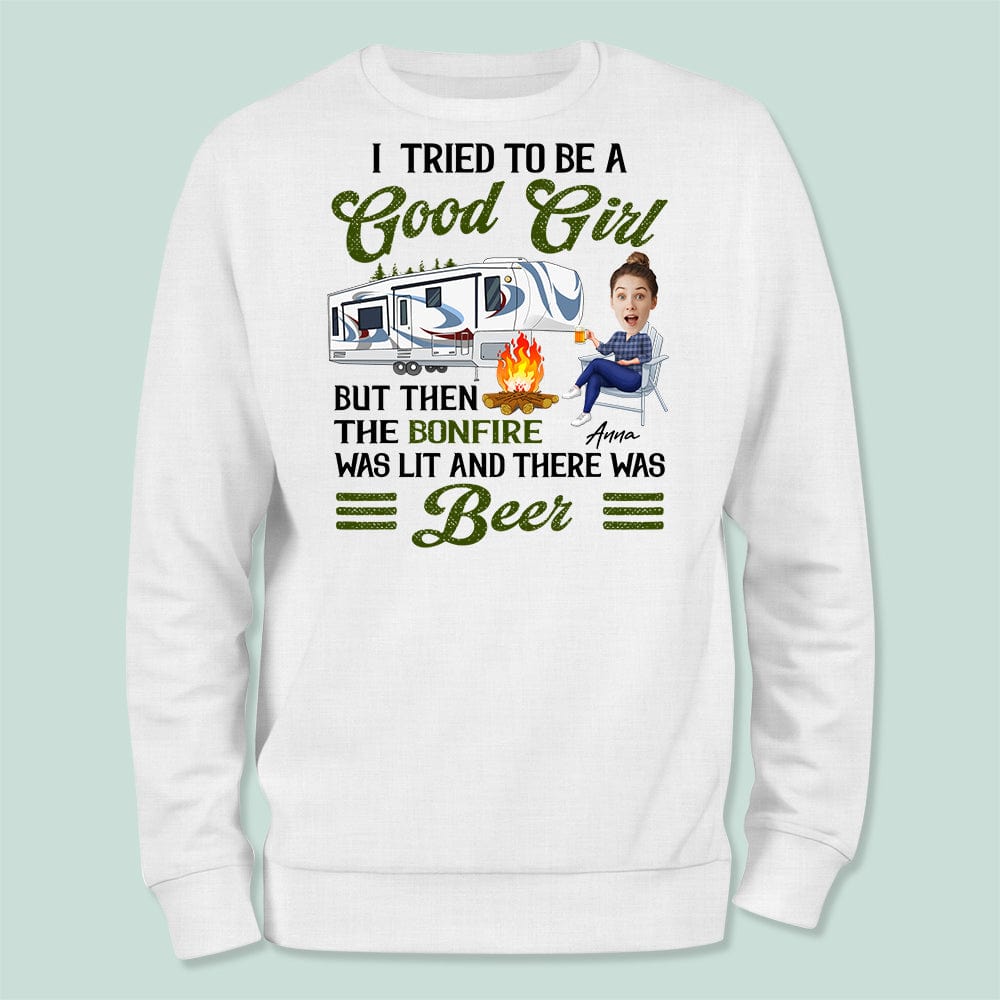 GeckoCustom Custom Photo I Tried To Be A Good Girl Shirt K228 HN590