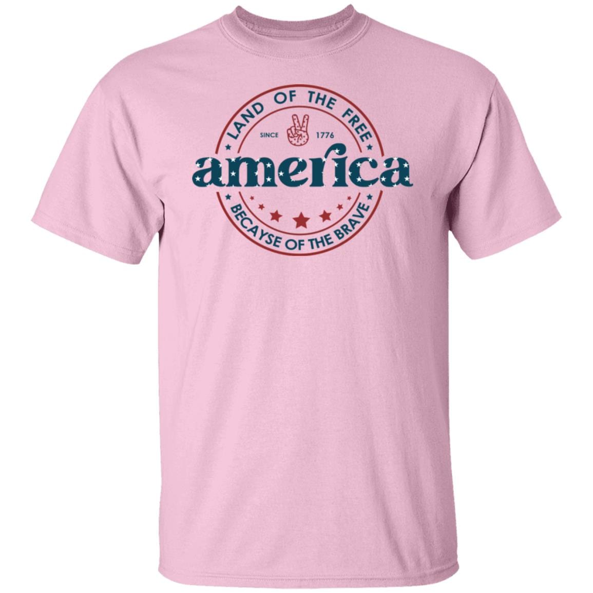 GeckoCustom G500 5.3 oz. T-Shirt Basic Tee / Light Pink / S