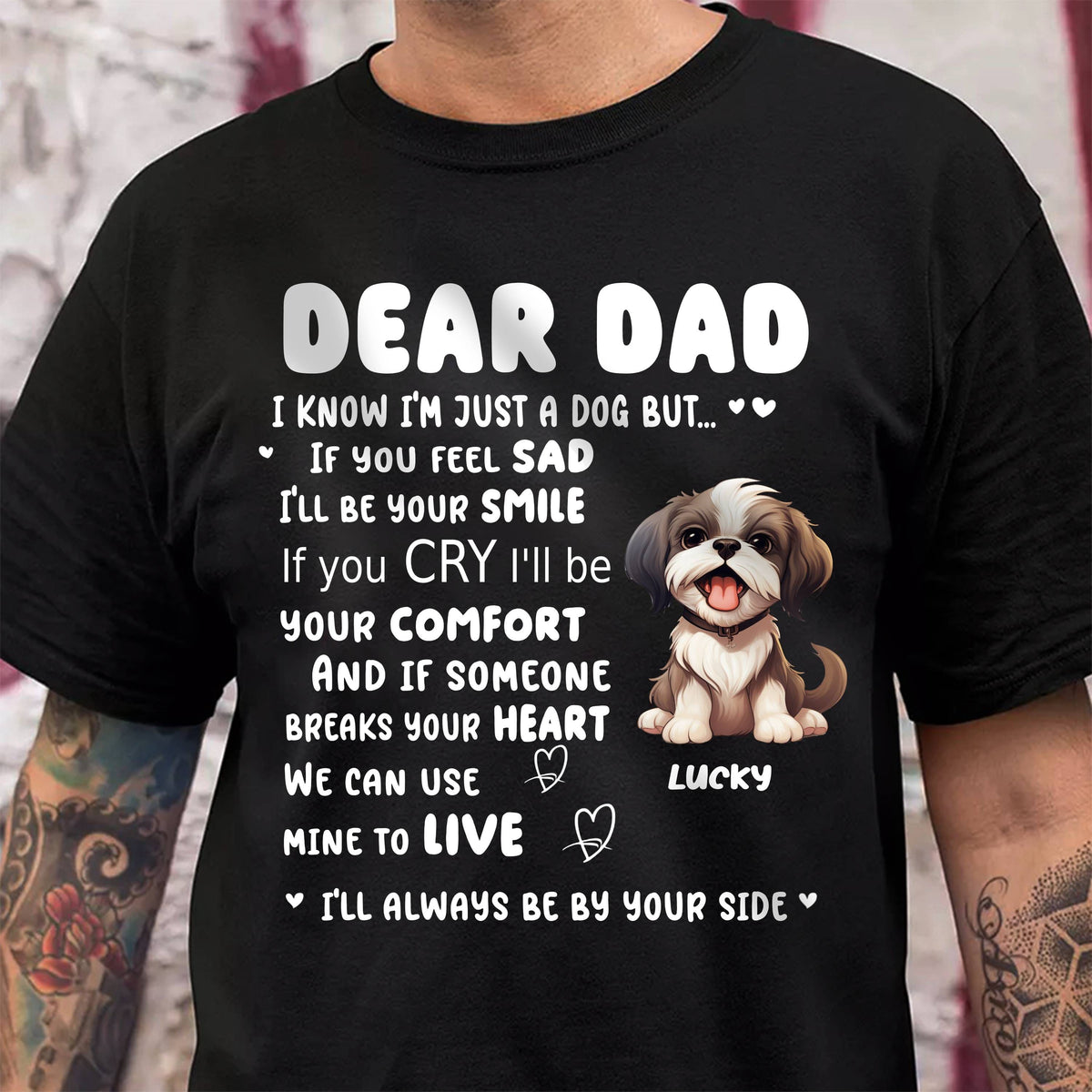 GeckoCustom I¡®ll Always Be By Your Side Dog Dark Sweatshirt For Dog Lovers Personalized Gift N369 HO82 893520