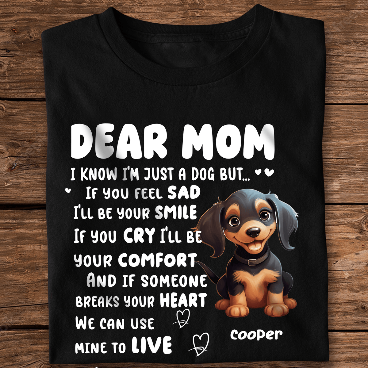 GeckoCustom I¡®ll Always Be By Your Side Dog Dark Sweatshirt For Dog Lovers Personalized Gift N369 HO82 893520 Premium Tee / P Black / S