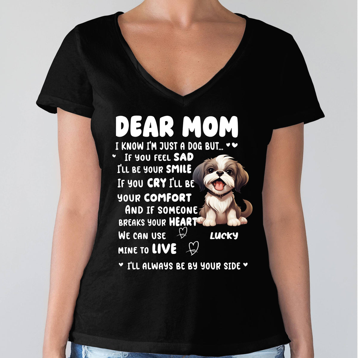 GeckoCustom I¡®ll Always Be By Your Side Dog Dark Sweatshirt For Dog Lovers Personalized Gift N369 HO82 893520