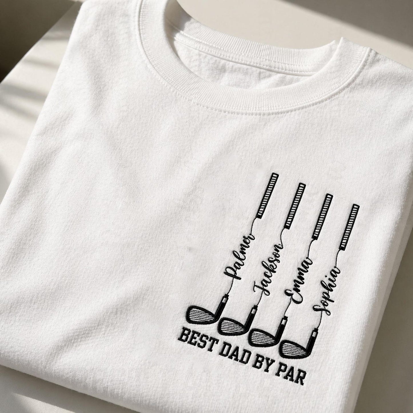 Personalized Best Dad By Par Embroidered Shirt Father Day Golf Gift HA75 921316