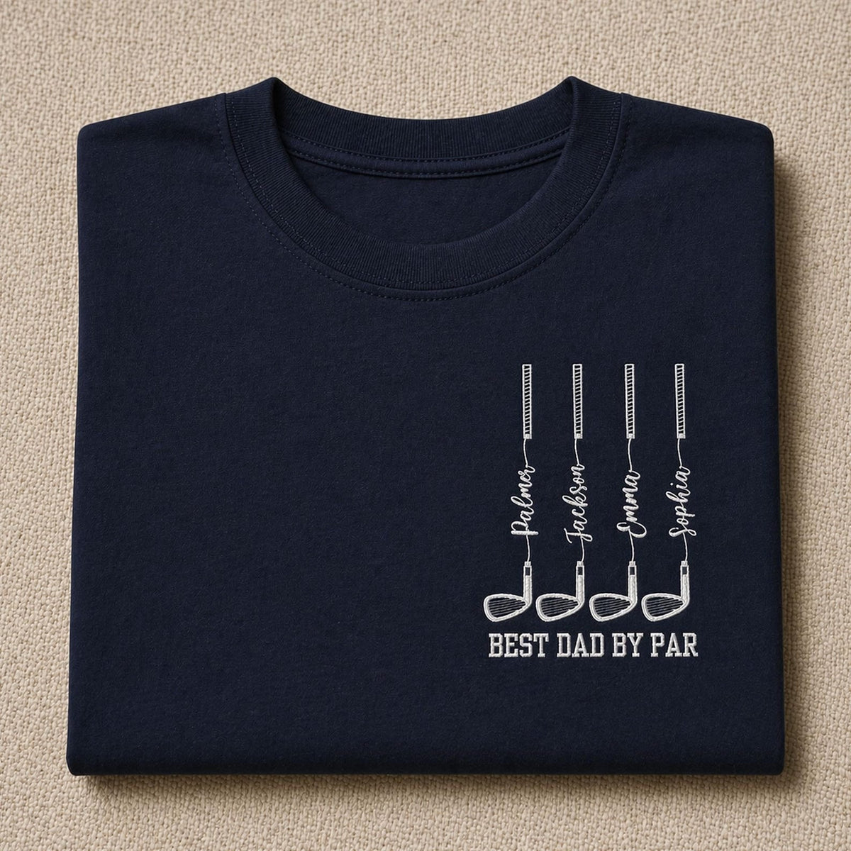 Personalized Best Dad By Par Embroidered Shirt Father Day Golf Gift HA75 921316