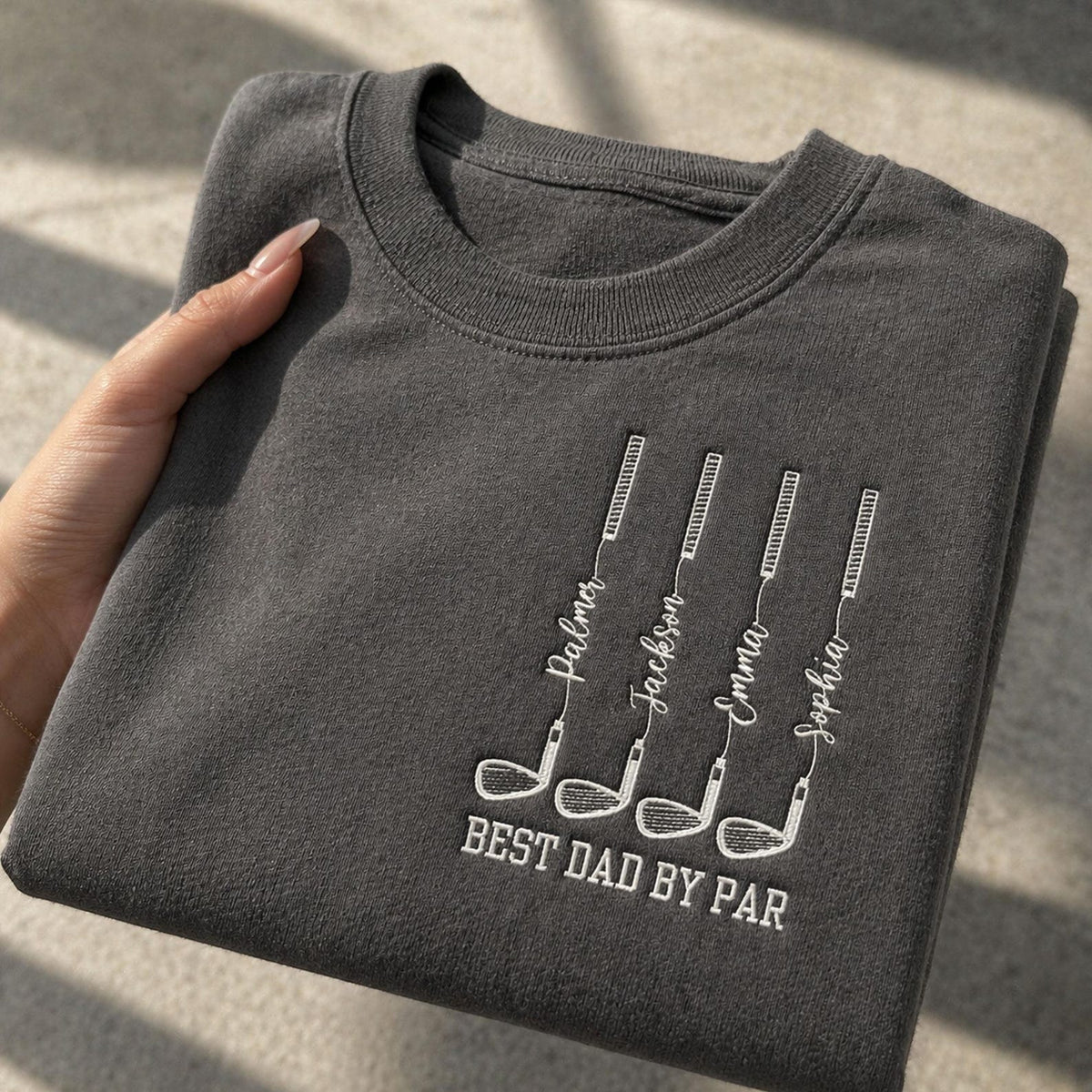 Personalized Best Dad By Par Embroidered Shirt Father Day Golf Gift HA75 921316