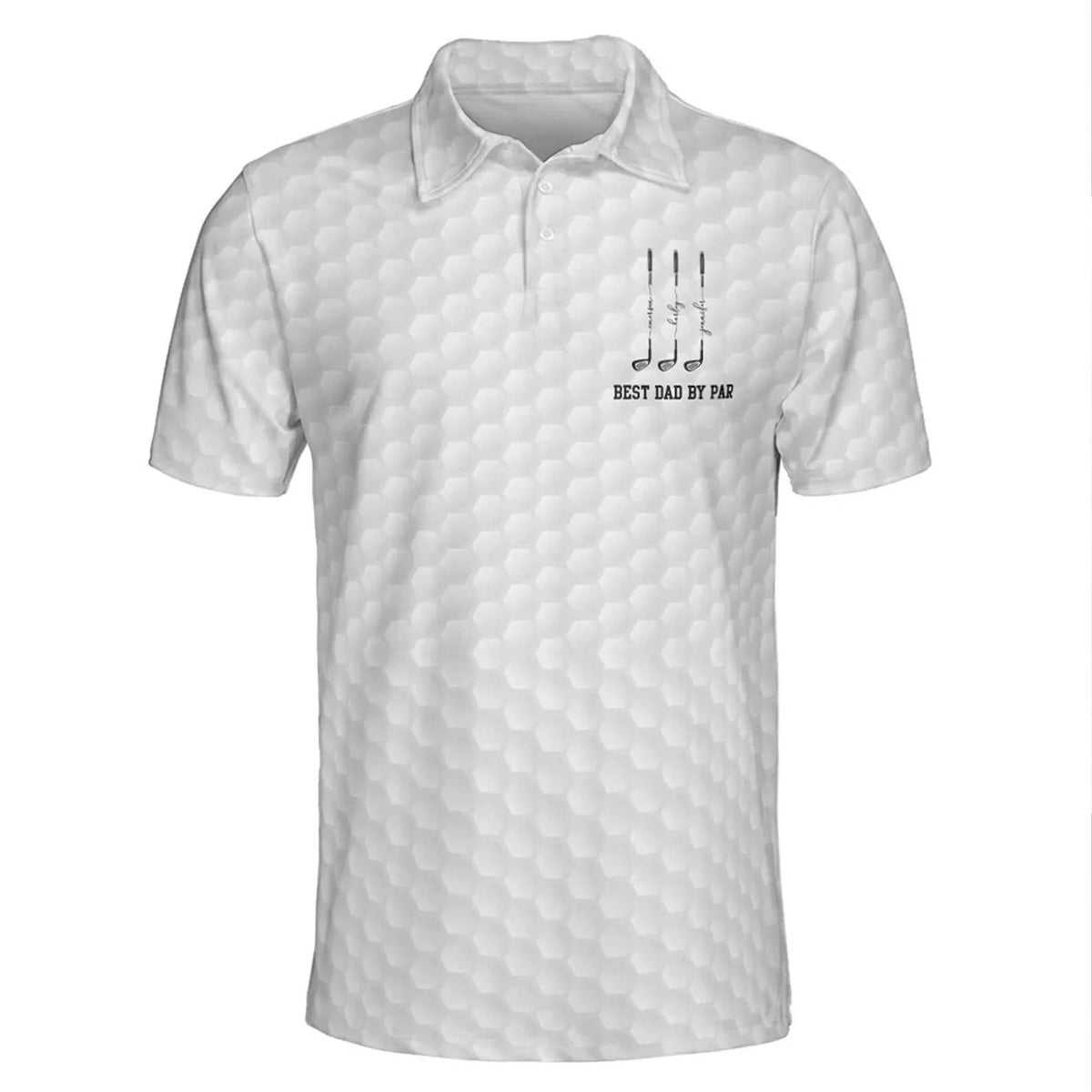 Personalized Best Dad By Par Polo Shirt - Gift For Papa, Grandpa, Golf Lovers, Husband HO82 902360