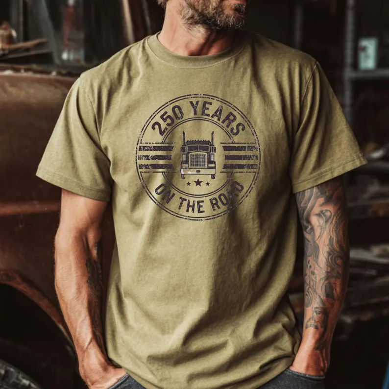 On The Road USA 250th Anniversary Trucker Shirt TH10 169797