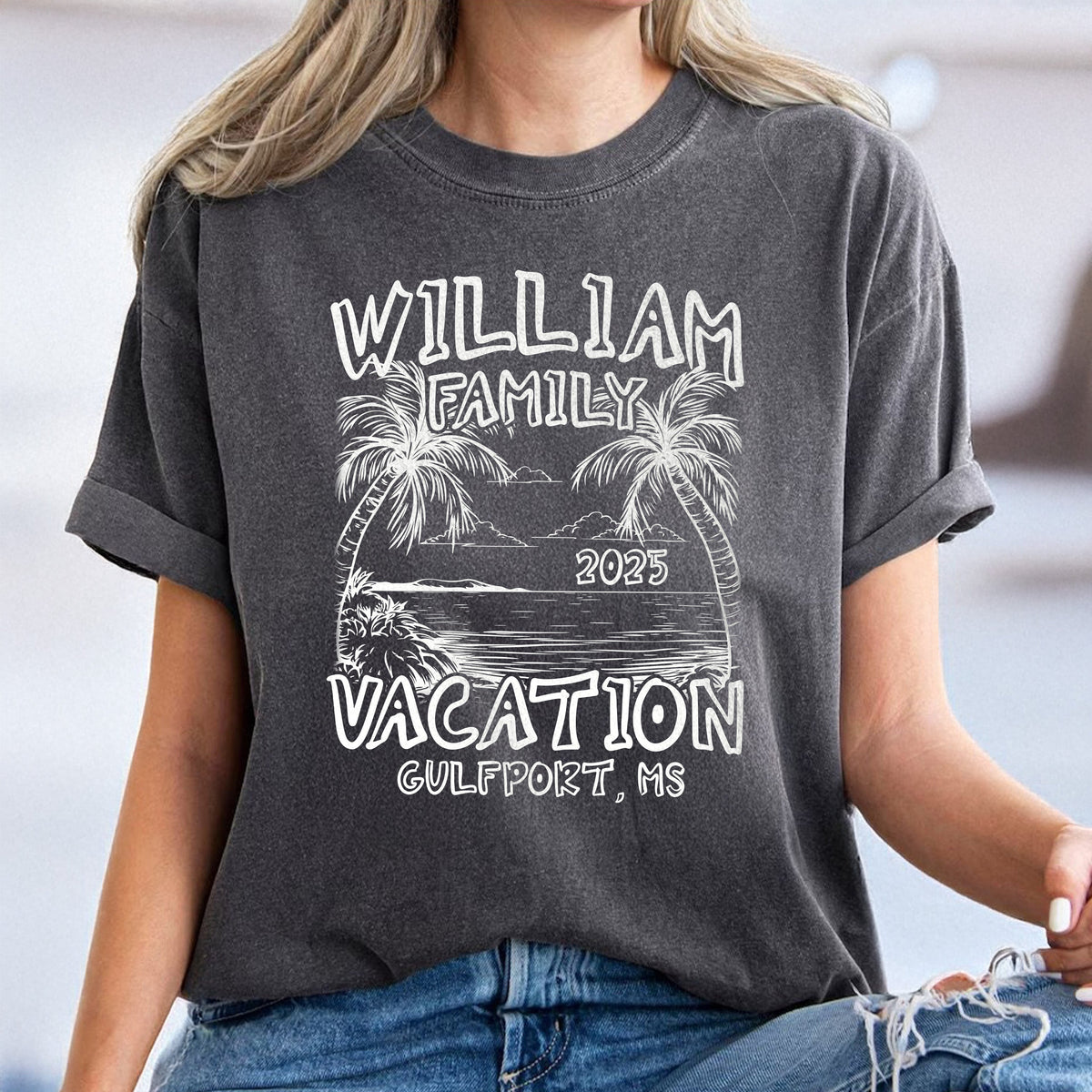 Custom Family Vacation Shirts 2025 ¨C Matching Family Trip Comfort Color Shirt LM32 895979