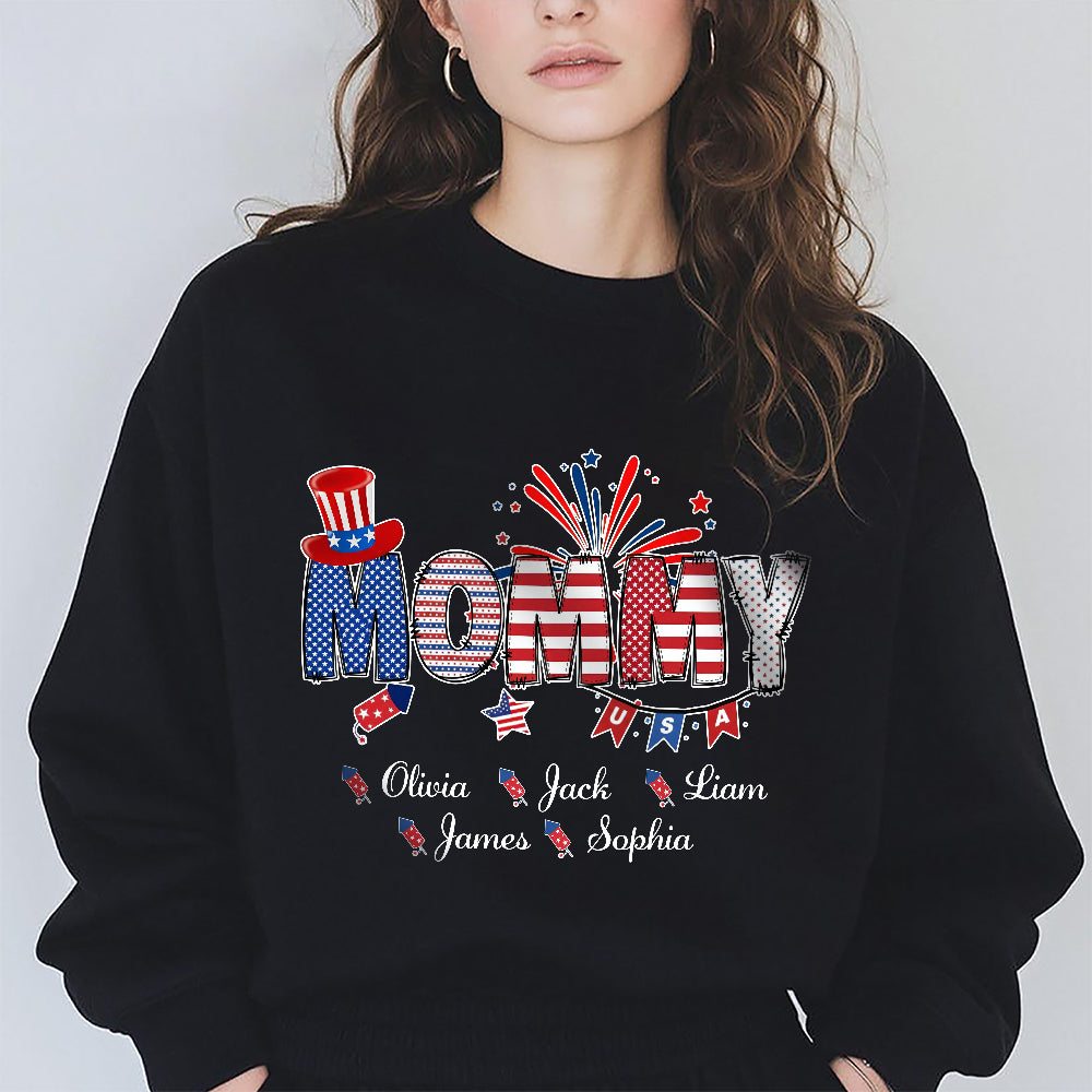 Custom Name Patriotic 4th of July Dark Shirt Gift For Family CH07 910560