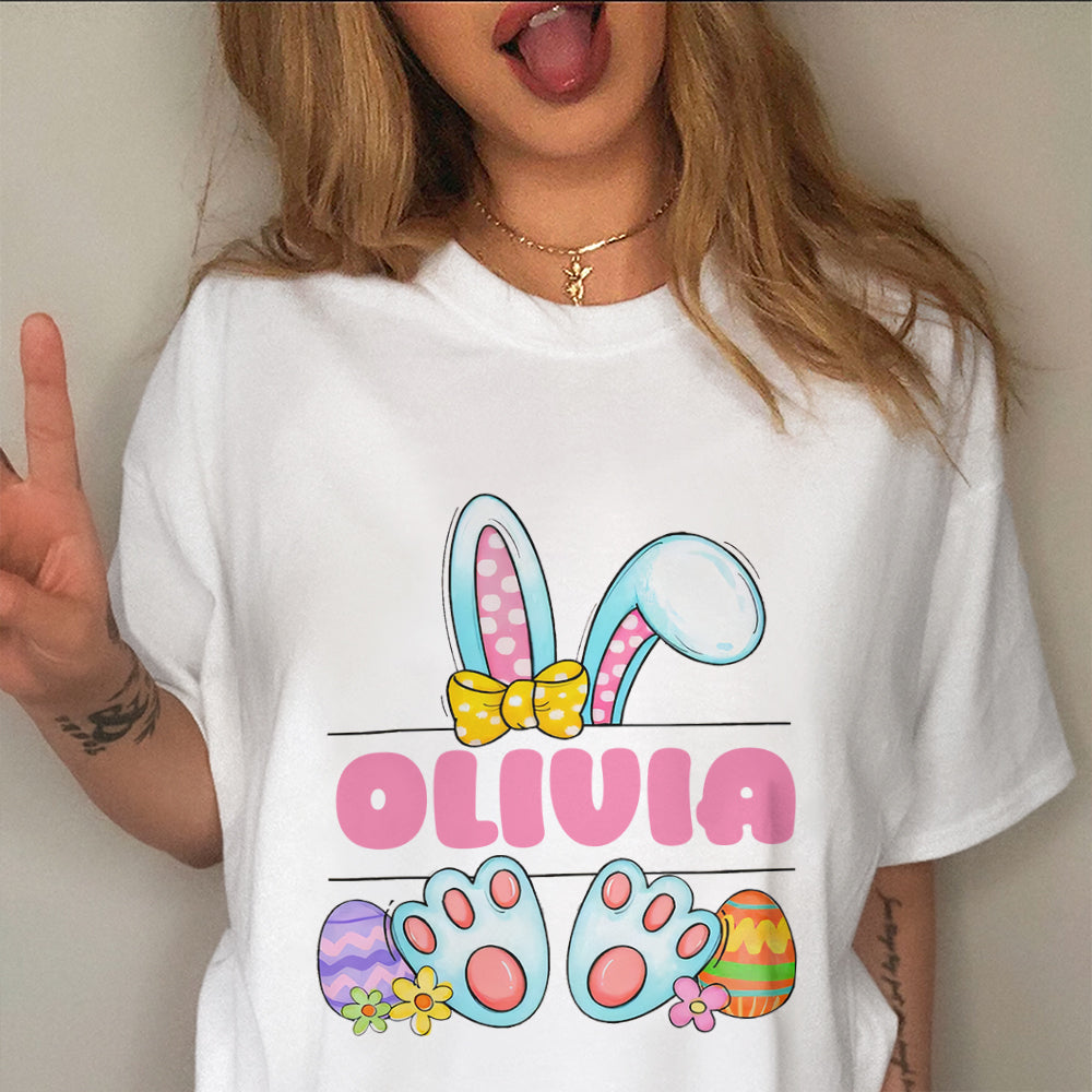 Custome Name Happy Easter Cute Bunny Toddler - Easter Bright Shirt LM32 897775