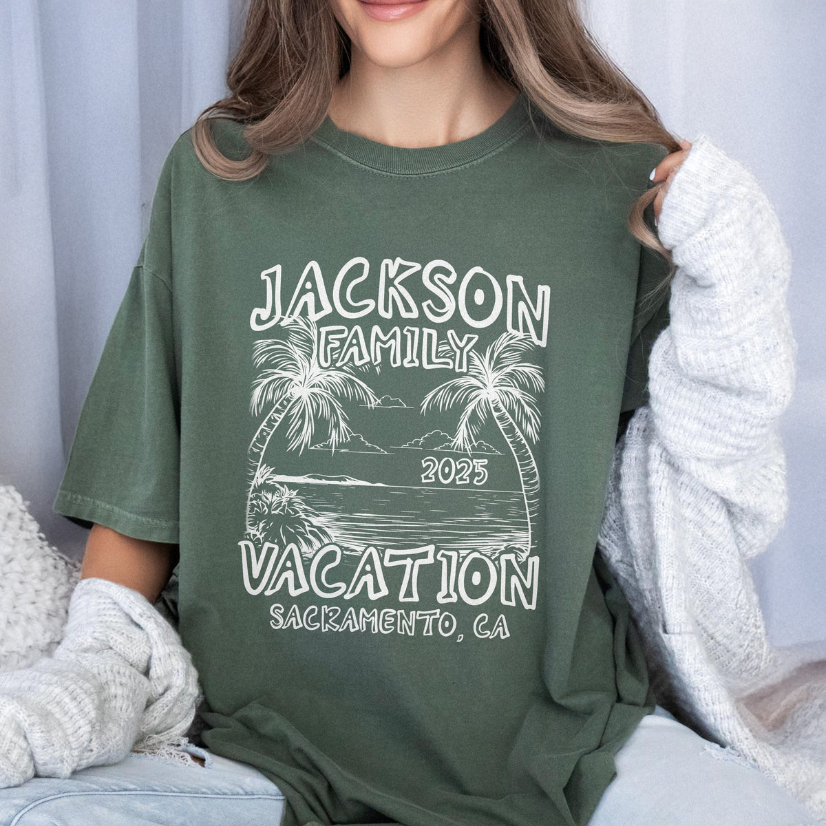 Custom Family Vacation Shirts 2025 ¨C Matching Family Trip Comfort Color Shirt LM32 895979