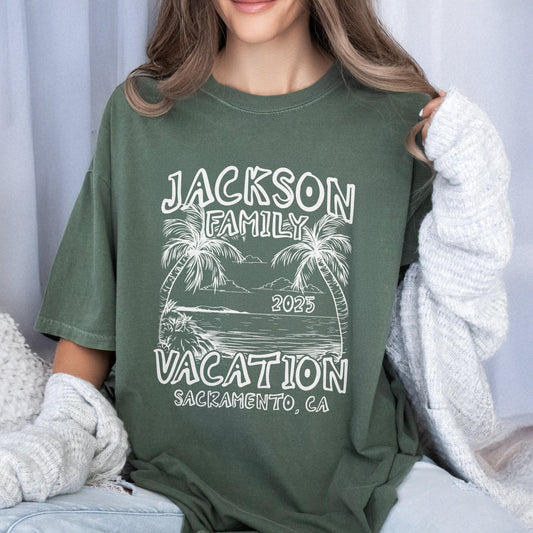 Custom Family Vacation Shirts 2025 ¨C Matching Family Trip Comfort Color Shirt LM32 895979