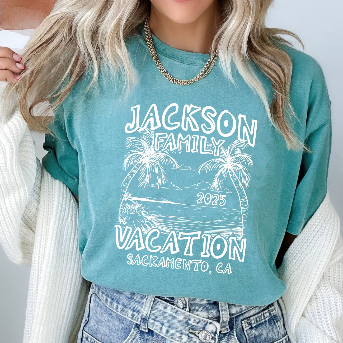 Custom Family Vacation Shirts 2025 ¨C Matching Family Trip Comfort Color Shirt LM32 895979