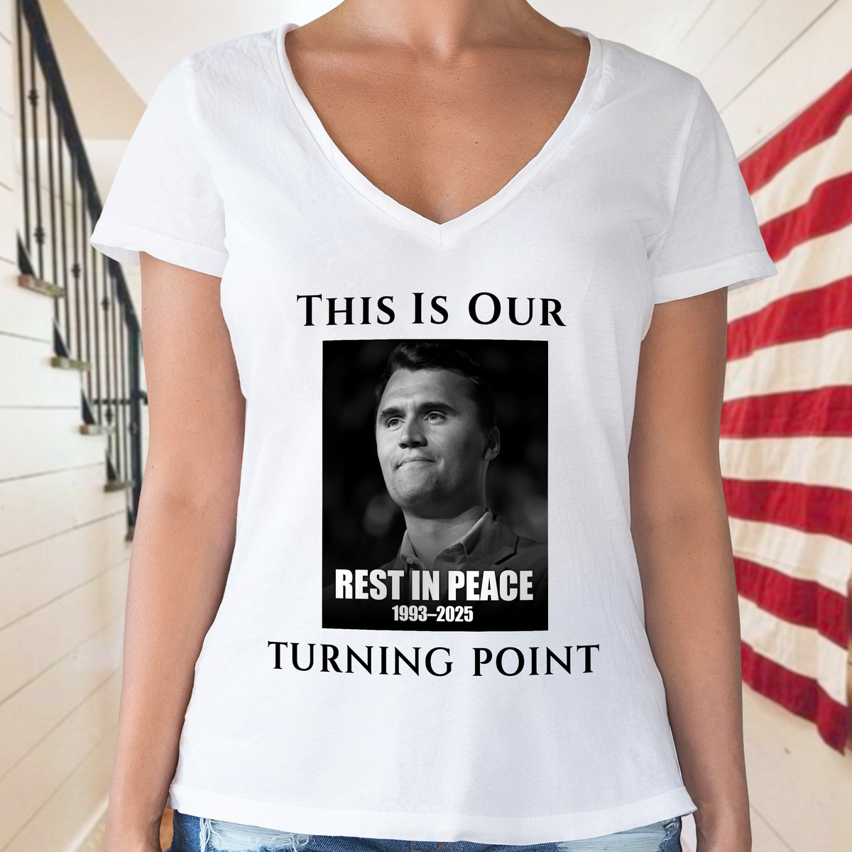 Rest In Peace Charlie Kirk' Tribute Bright Shirt TH10 64381