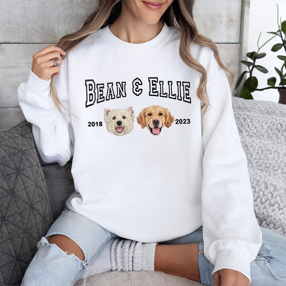 Custom Pet Portrait Embroidered Shirt ¨C Personalized Gift for Dog Lovers, Pet Owners, Dog Moms LM32 899761