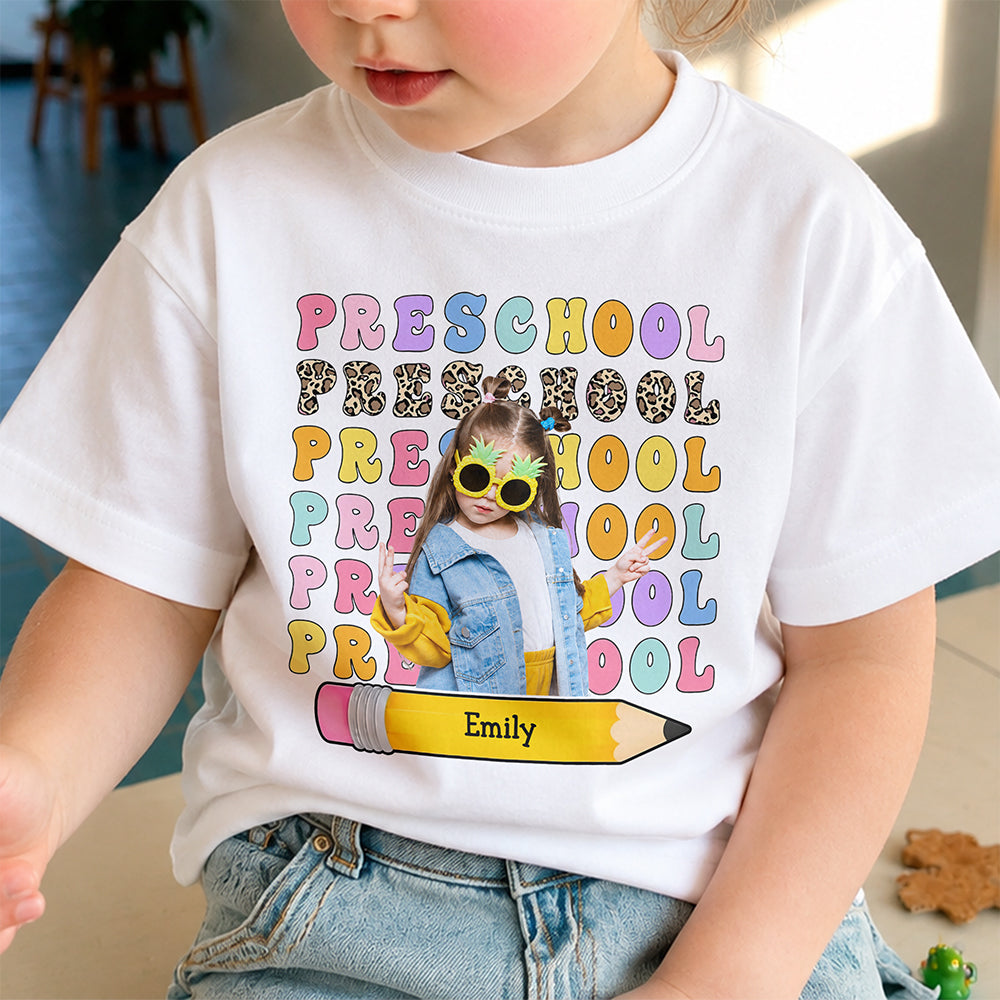 Custom Photo Preschool Kid Shirt - Cute Back To School Keepsake TH10 170307