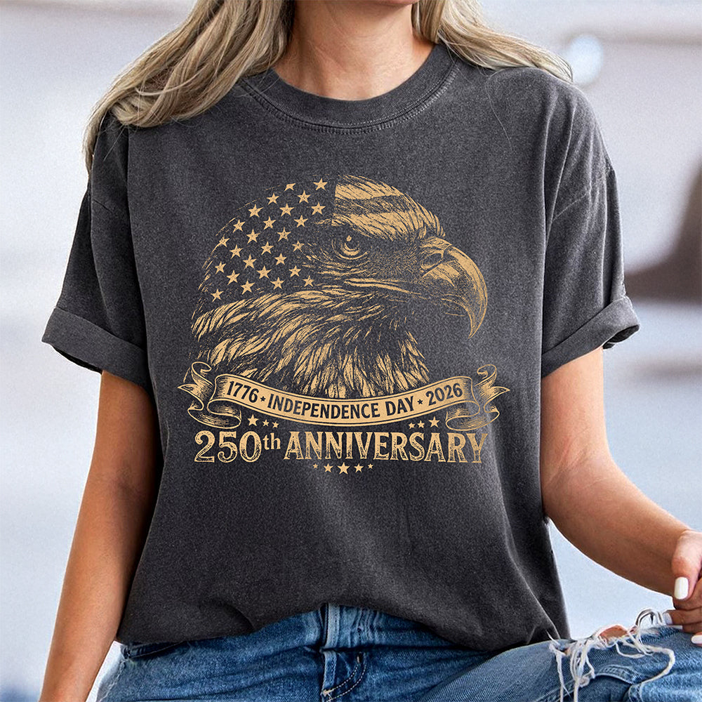 Personalized Vintage Bald Eagle USA 250 Independence Day Comfort Shirt LM32 669041