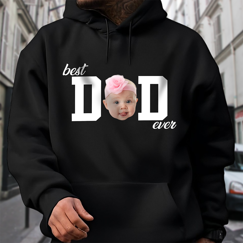 Custom Photo Best Dad Ever, Best Mom Ever Dark Shirt HA75 921110