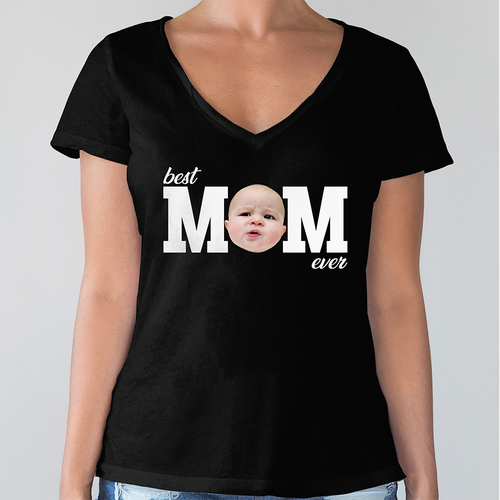 Custom Photo Best Dad Ever, Best Mom Ever Dark Shirt HA75 921110