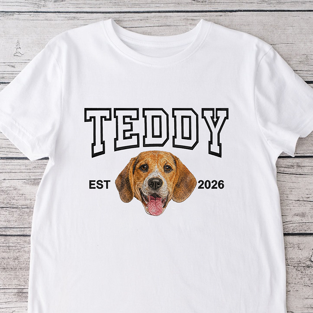Custom Pet Portrait Embroidered Shirt ¨C Personalized Gift for Dog Lovers, Pet Owners, Dog Moms LM32 899761