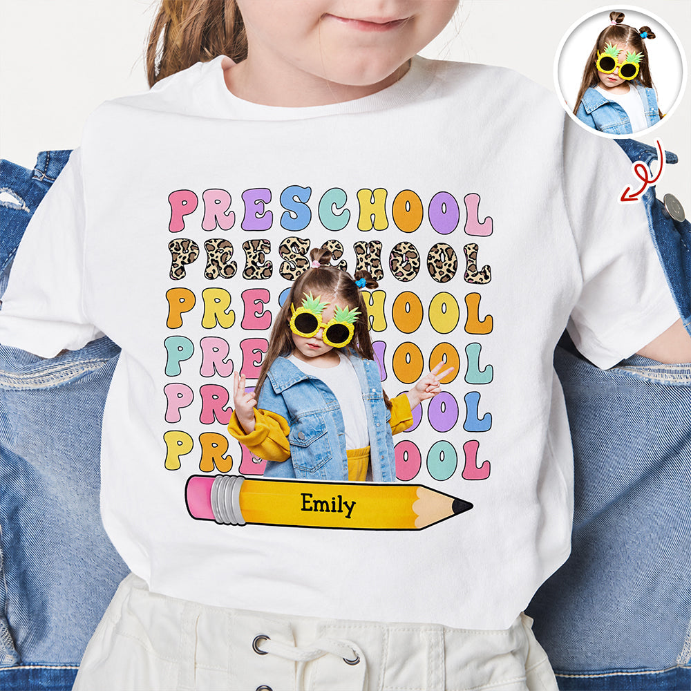 Custom Photo Preschool Kid Shirt - Cute Back To School Keepsake TH10 170307